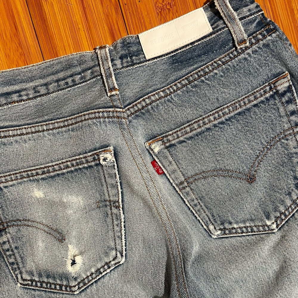 Re/Done x Levis High Rise Straight Slim Leg Jeans Size 25 - Picture 2 of 15